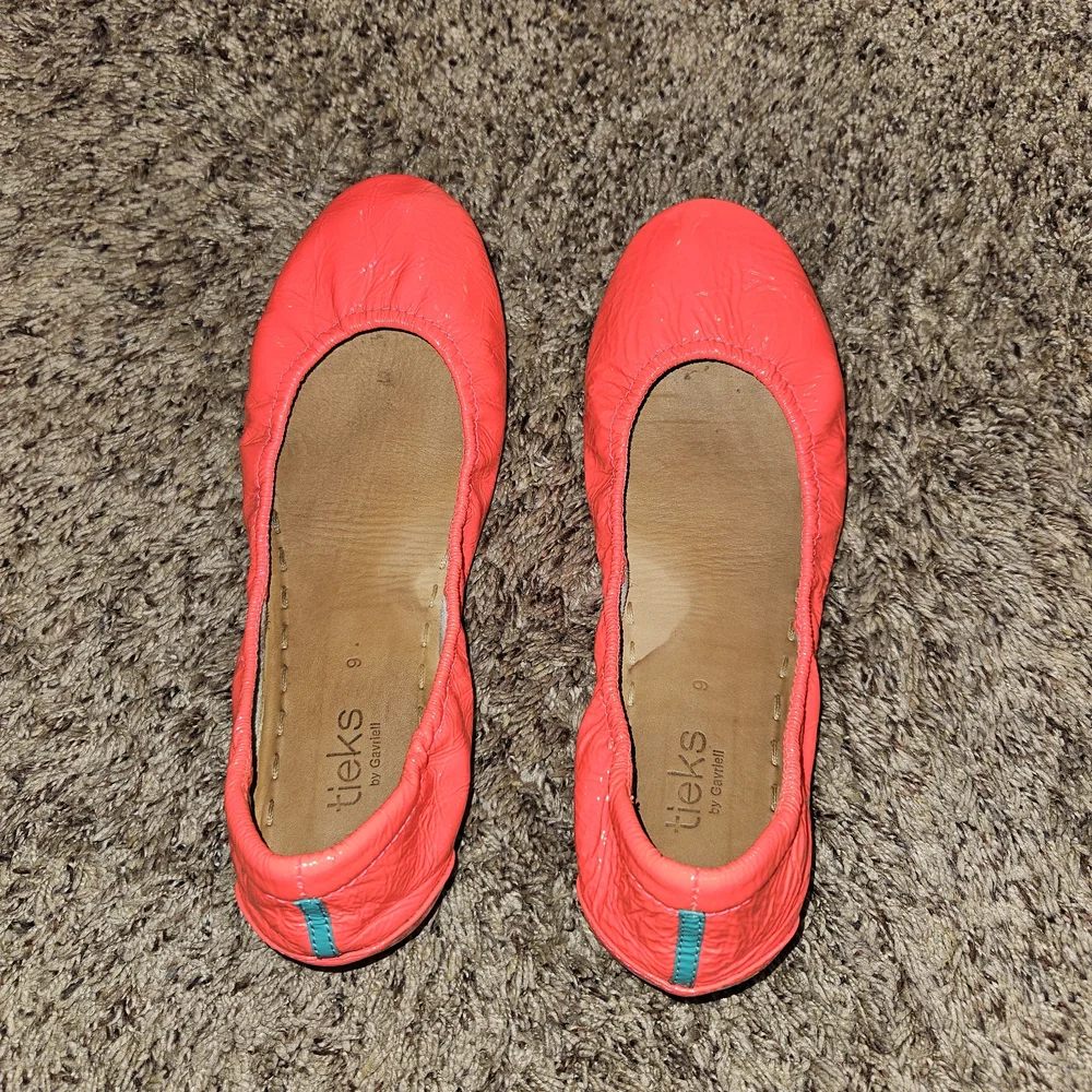 Neon Red Tieks - Picture 2 of 7